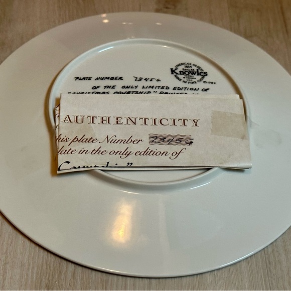 Rare Norman Rockwell Christmas 1982 Collector Plate w/ Certificate of Authority - Picture 14 of 16